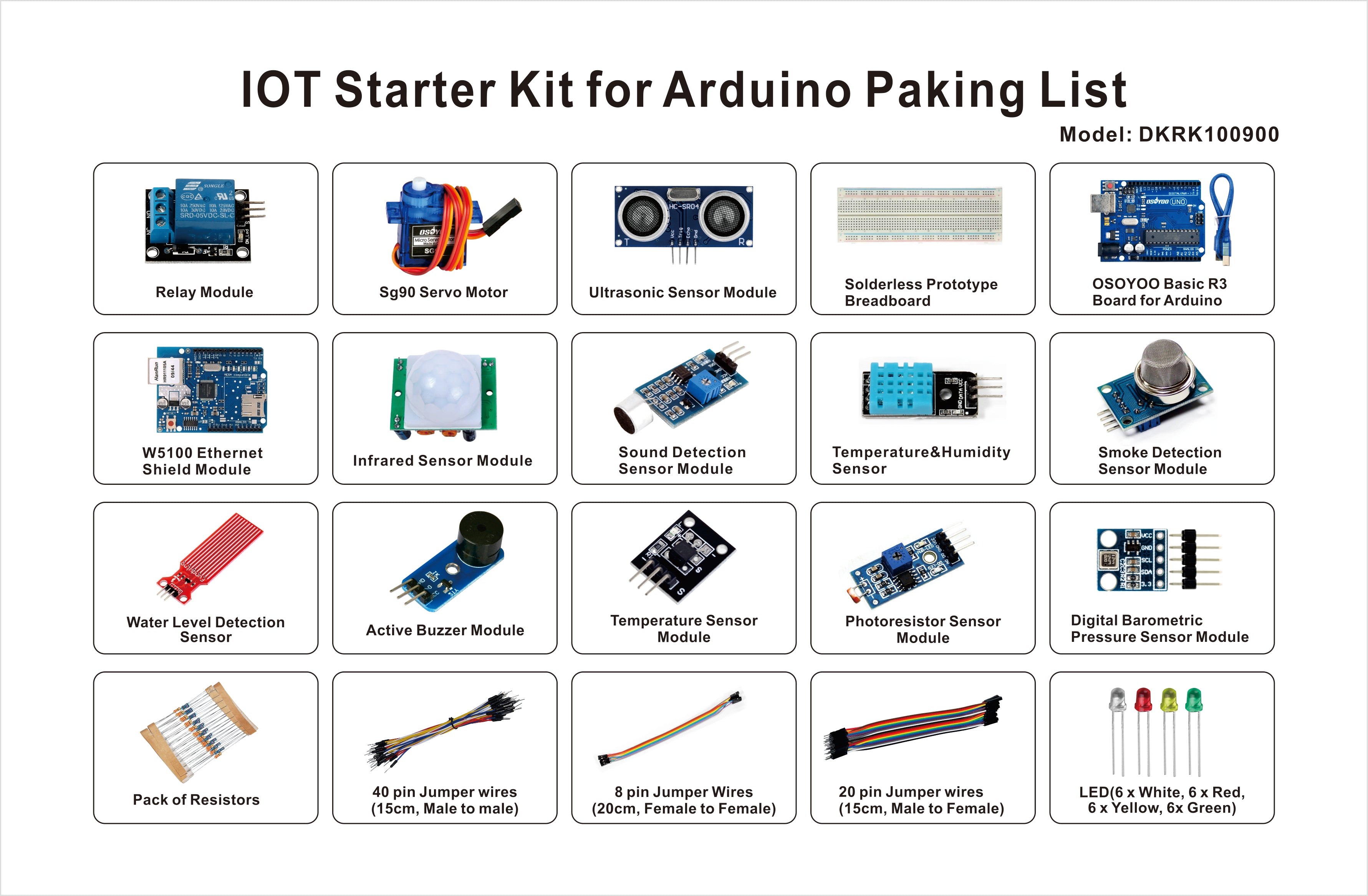 Kit Arduino Yo OSOYOO IoT Starter Kit for Arduino