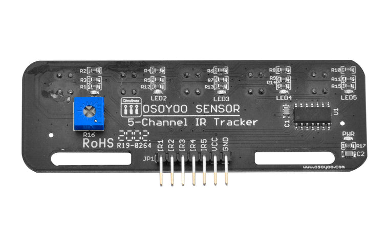 5-Kanal-Tracking-Sensor für Osoyoo Model-3 Robot Learning Kit V2 (Modell#2020001700)