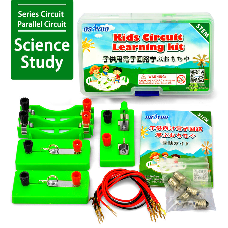 OSOYOO Stromkreis-Lernset für Kinder für naturwissenschaftliches Lernen, STEM-Physik-Laborset für Studenten