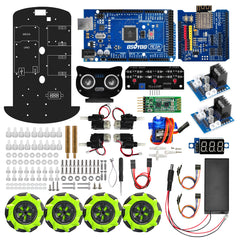 Kit de voiture robot Arduino Mecanum Wheel OSOYOO (modèle 2019016600)