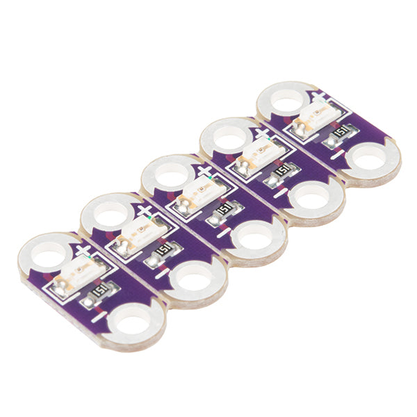 Support de pile bouton Lilypad | LED Lilypad Bleu/Rouge | Fil de test à pinces crocodiles pour Arduino Raspberry Pi
