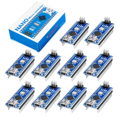 x1 x10 Mini USB Nano V3.0 ATmega328P Module CH340C 5V 16M microcontrôleur pour Arduino 
