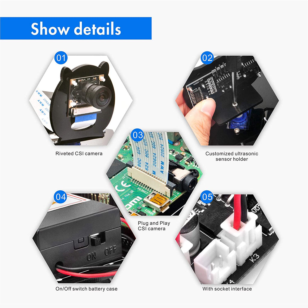 OSOYOO IoT Camera Robotic Car Learning Kit for Raspberry Pi – OSOYOO.Store